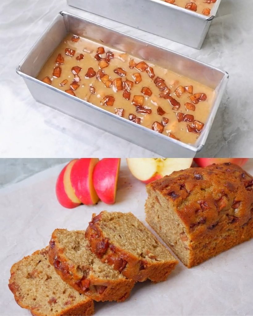 Moist Apple Cinnamon Loaf Bread